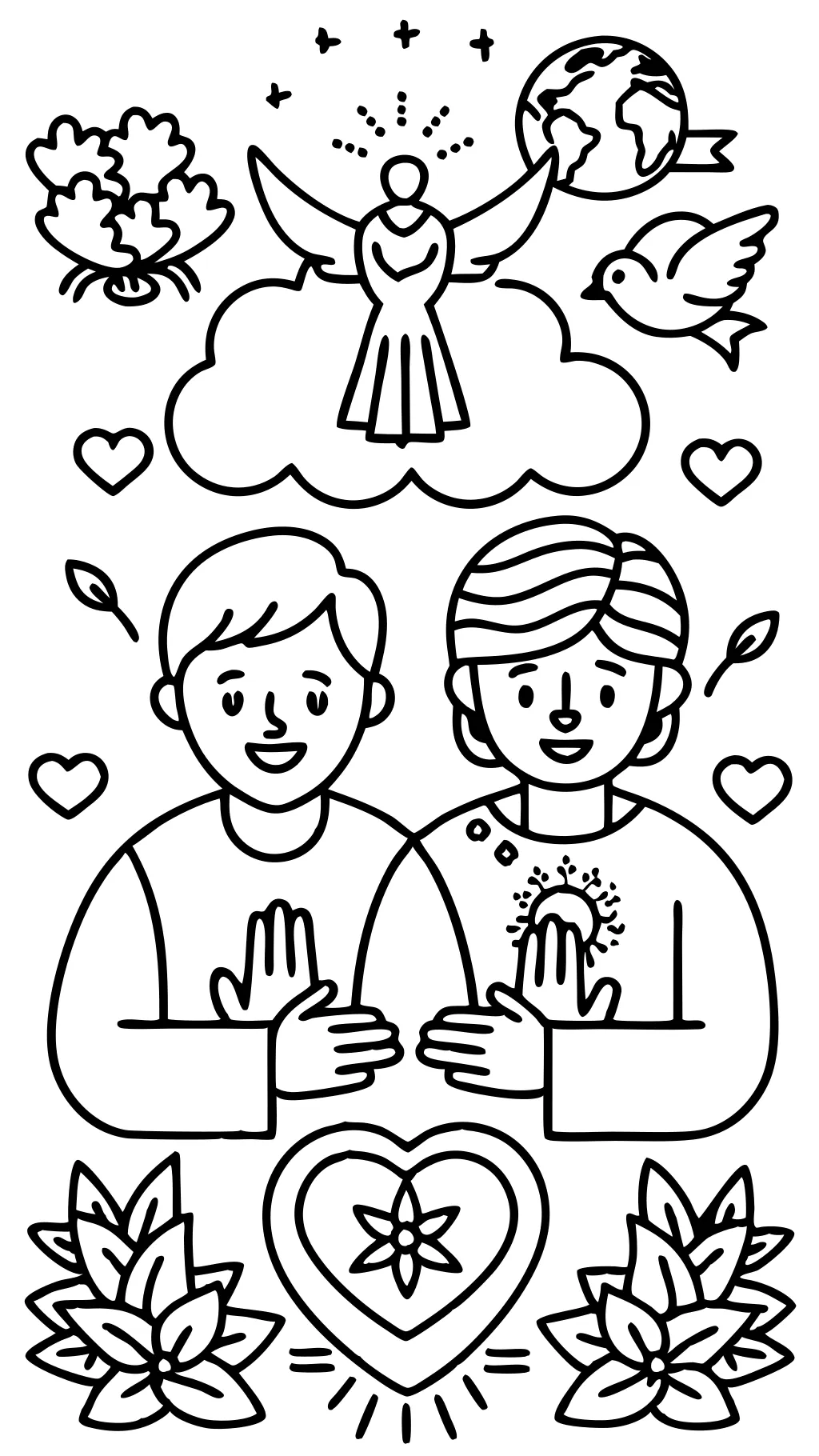 forgiveness coloring pages